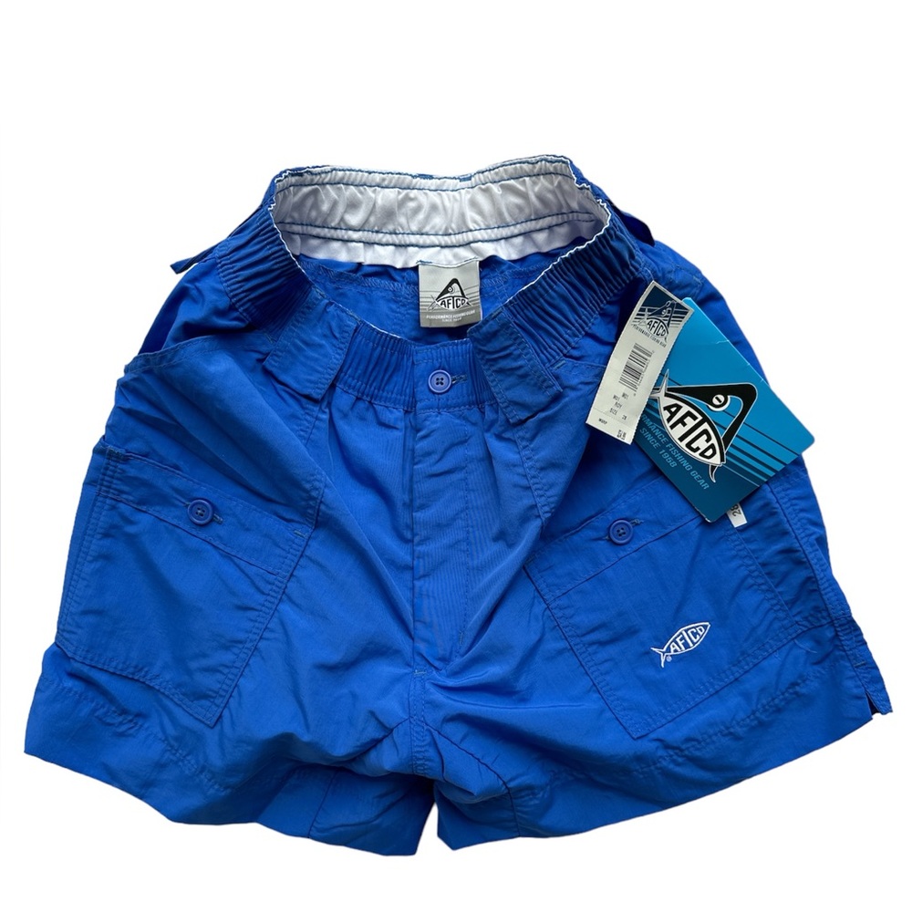 🌊AFTCO NWT Original Fishing Shorts in Blue Size 28